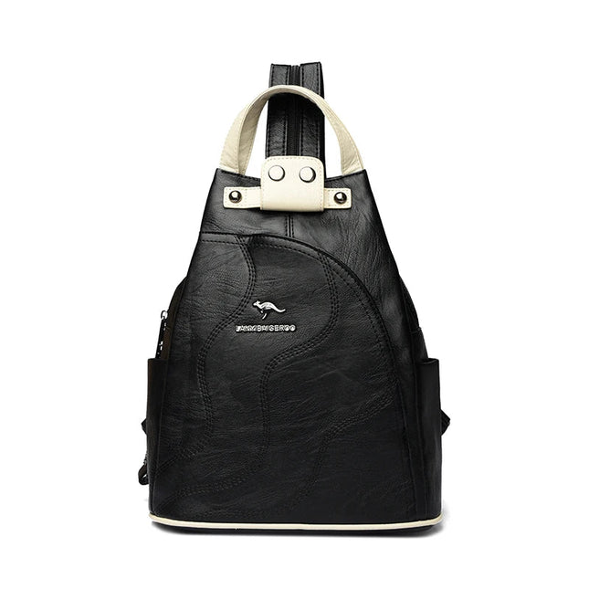 Vielseitiger Damen Lederrucksack – Ideal für Reise & Alltag
