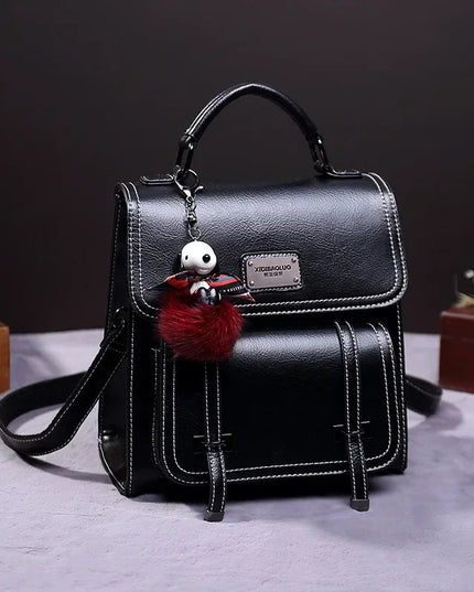 Kleiner Damen Lederrucksack – Vintage Stil für Alltag & Reise