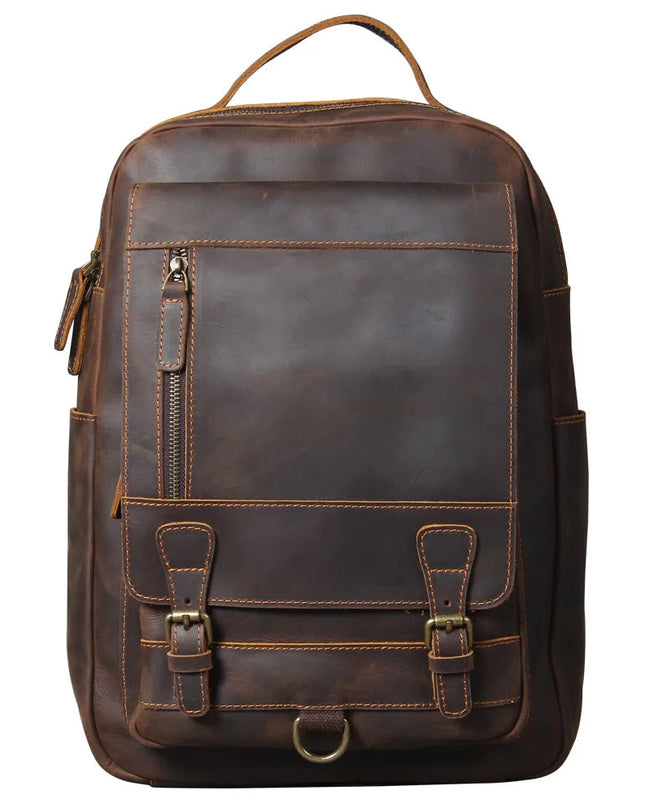 S.WORKER Vintage Lederrucksack – Laptop & Reise Begleiter