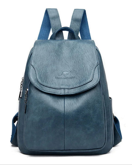 Weicher Damen Leder Rucksack – Vintage Stil für Alltag & Reise
