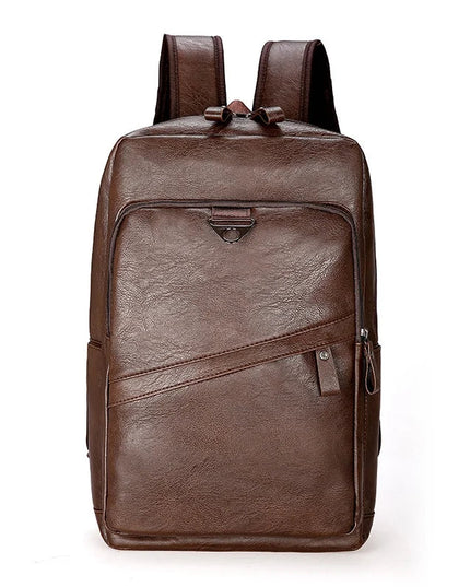 Robuster Leder-Look Rucksack für Herren & Laptop | Schule & Freizeit