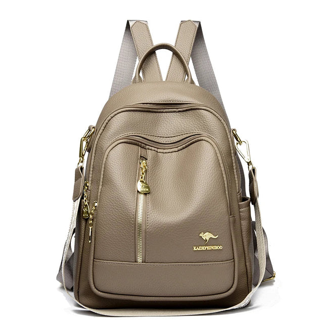 Vintage Leder Rucksack Damen – Geräumiger Begleiter für Alltag & Reise