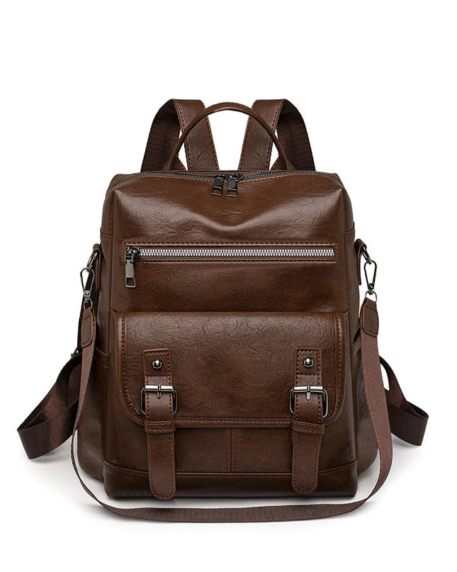 Retro Lederrucksack Damen – Stylisch, weich & vielseitig für Alltag & Reise