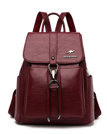 Weicher Leder Rucksack für Damen – Dein Begleiter für Alltag & Schule