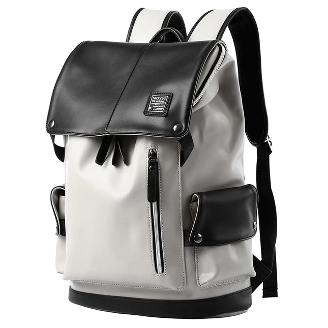 Leder Rucksack Herren Vintage – Wasserdichter Daypack 15.6" Laptop