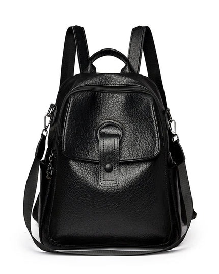 Vielseitiger 3-in-1 Lederrucksack für Damen – Alltag & Schule