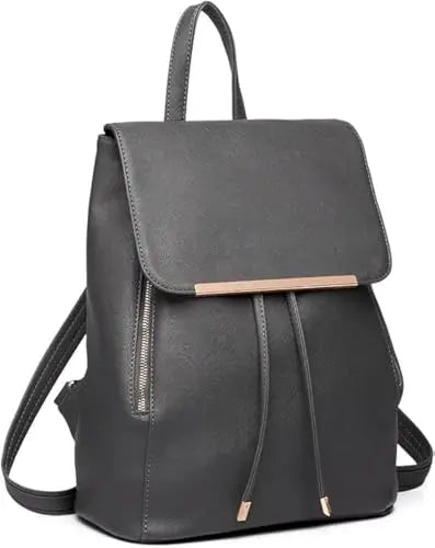 Miss Lulu Rolltop Rucksack in Lederoptik – Dein Begleiter für Stadt & Schule
