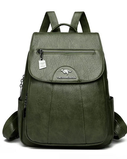 Damen Leder Rucksack Vintage – Weich, vielseitig, 5 Farben