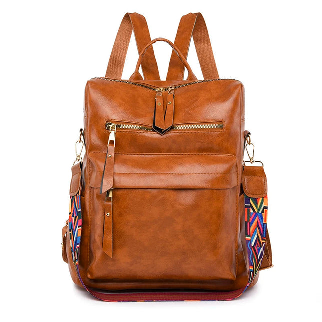 Lederrucksack Damen & Mädchen – Vielseitig für Schule & Freizeit
