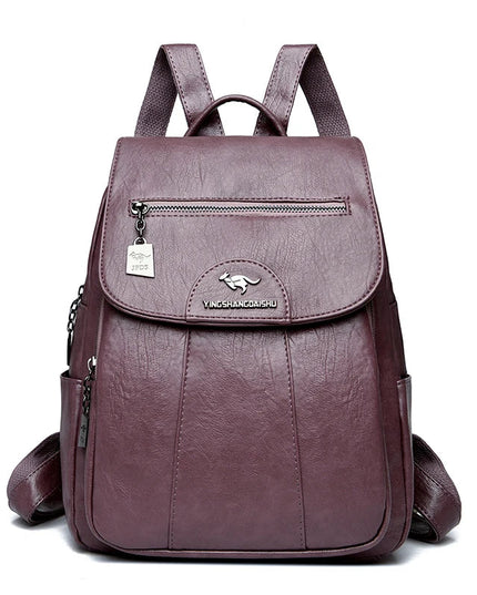 Vintage Leder Rucksack für Damen – Weich & Vielseitig für Alltag & Reise