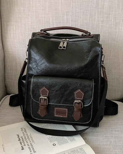 Vintage Lederrucksack Damen: Stilvolle Umhängetasche & Rucksack