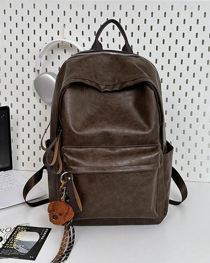 Stilvoller Leder Rucksack – Perfekt für Laptop, Arbeit & Reise