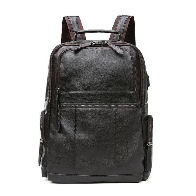 Herren Lederrucksack Schwarz – Vielseitig für Reise & Alltag