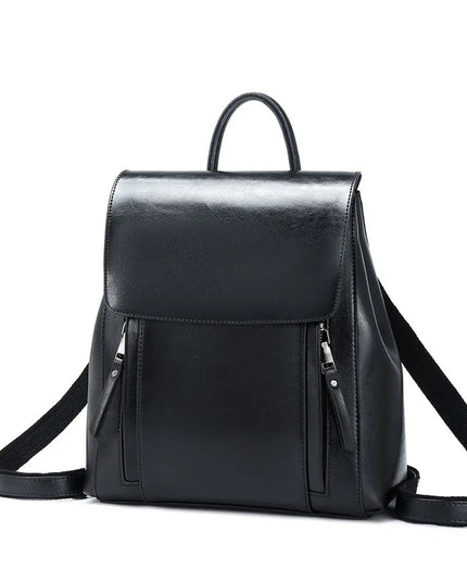 Vielseitiger Lederrucksack für Damen – Schultertasche & Umhängetasche