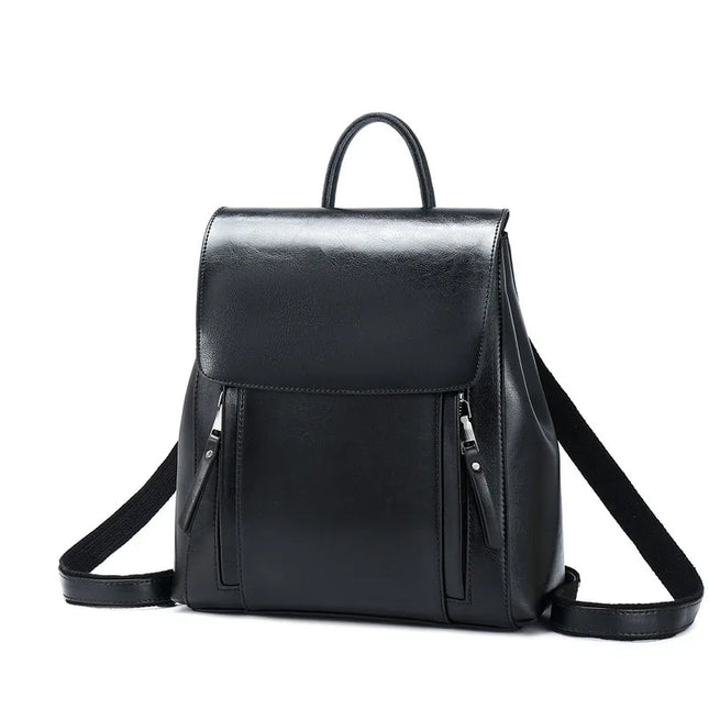 Vielseitiger Lederrucksack für Damen – Schultertasche & Umhängetasche