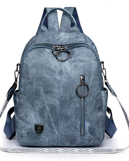 Retro Leder Rucksack für Damen – Vielseitig & Geräumig