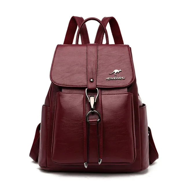 Eleganter Lederrucksack für Damen – Weich & Vielseitig