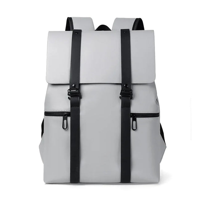 Schwarzer Lederrucksack für Herren | Alltag & 14-Zoll-Laptop