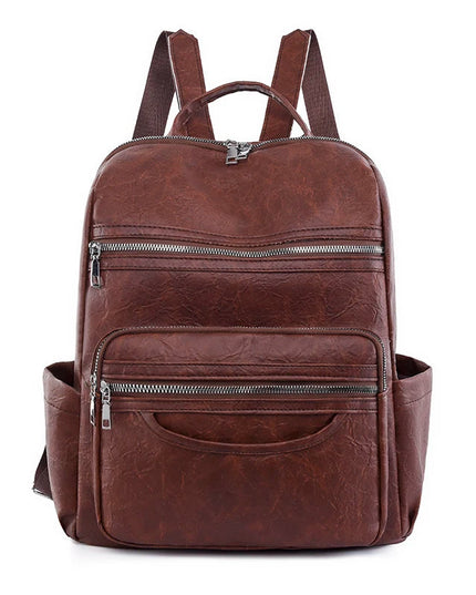 Leder Rucksack Damen 2024 – Klassischer Lammleder Rucksack für Alltag & Reise