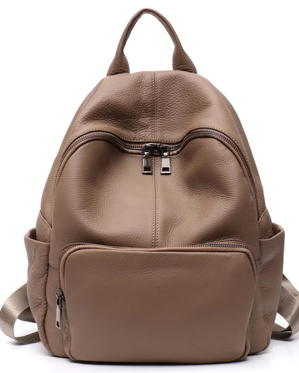 Lederrucksack für Alltag & Reise – Unisex mit vielen Fächern