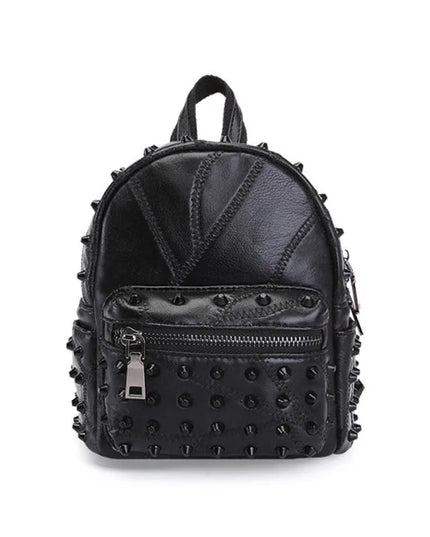 Kleiner schwarzer Lederrucksack für Damen – Alltag & Reisen