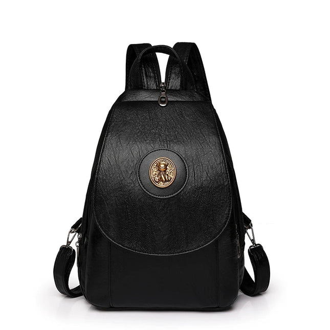 Weicher Leder Rucksack für Damen – Klein, Retro & Vielseitig