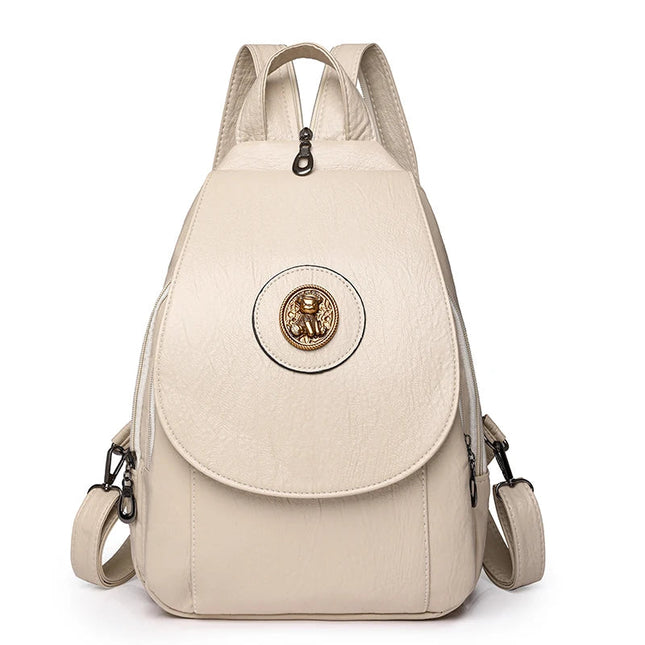 Kleiner Lederrucksack für Damen – Weich, retro & vielseitig