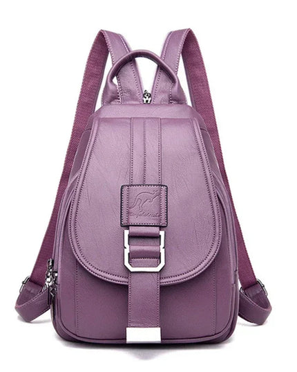 Vintage Lederrucksack Damen - Multifunktional für Schule & Reise