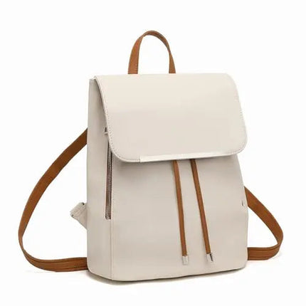 Miss Lulu Rolltop Rucksack: Stylischer City-Begleiter aus Leder