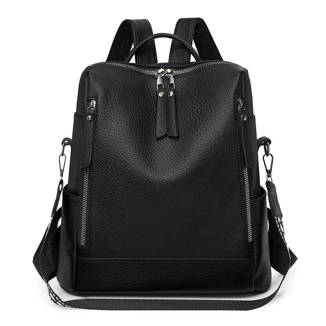 Wandelbarer Rucksack im Leder-Look für Damen – Schultertasche & Tote