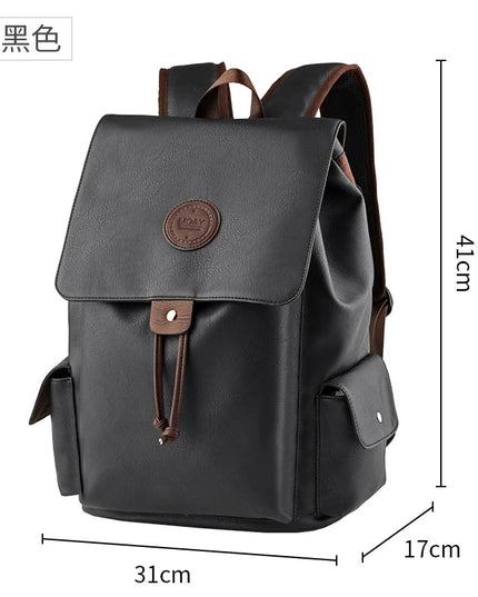 Vintage Leder Rucksack Herren – 15.6 Zoll Laptop-Daypack für Reise & Uni