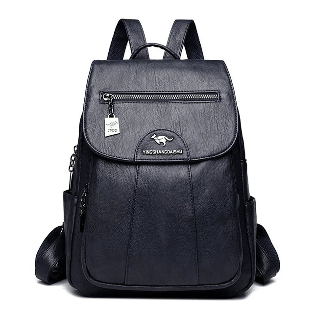 Vintage Leder Rucksack für Damen – Weich & Vielseitig für Alltag & Reise