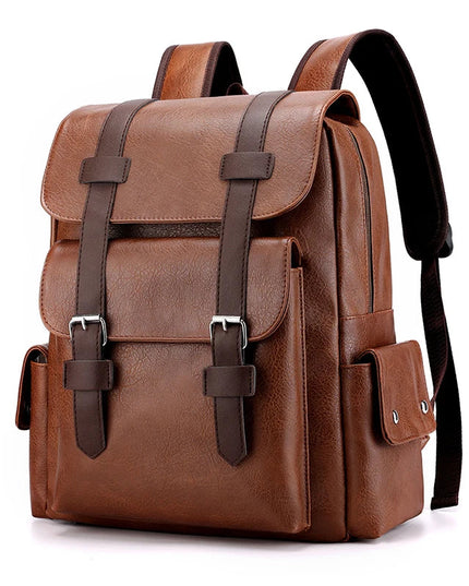 Leder Rucksack für Herren: Großes Laptopfach für Alltag & Uni