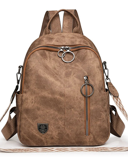 Retro Lederrucksack Damen: Vielseitig, Geräumig & Trendig