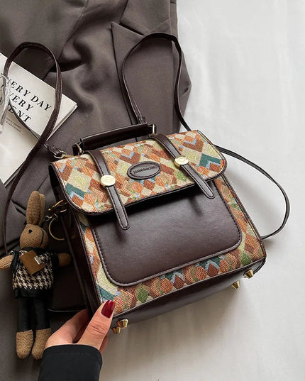 Vintage Lederrucksack – Britischer Stil für Schule & Alltag