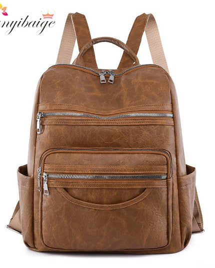 Eleganter Damen Lederrucksack aus Schafsleder – Ideal für Alltag & Reise
