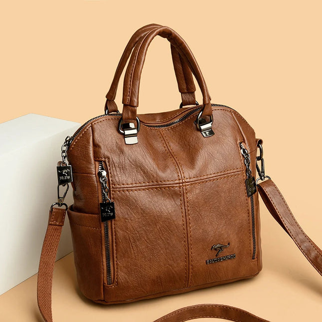 Vielseitiger Leder Rucksack Damen – Ideal für Alltag & Reise