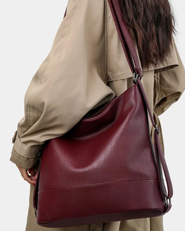 Eleganter Leder Rucksack für Damen – Ideal für Reise & Alltag