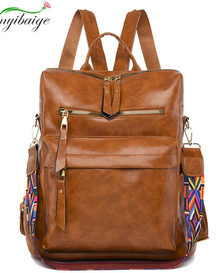 Lederrucksack Damen & Mädchen – Vielseitig für Schule & Freizeit