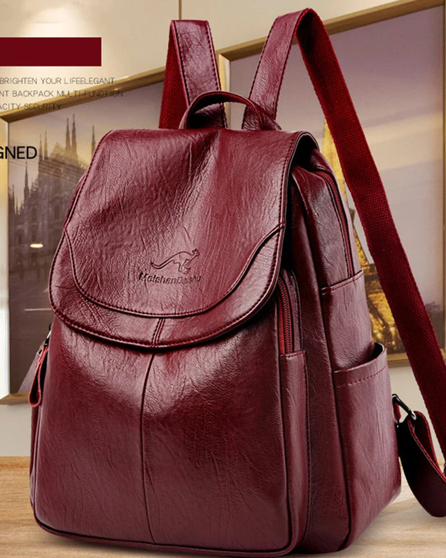 Vintage Lederrucksack für Damen – Dein Begleiter für Alltag & Reise