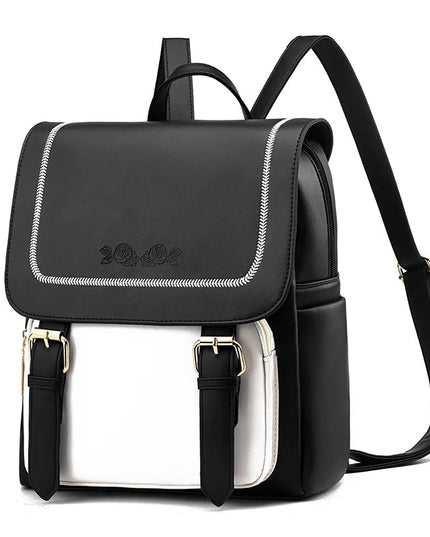 Lässiger Lederrucksack mit Front-Zipper – Dein Begleiter für Alltag & Schule