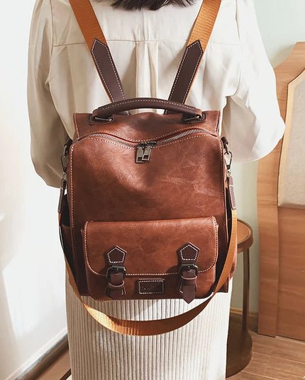 Vintage Leder Rucksack für Damen – Dein stilvoller Begleiter