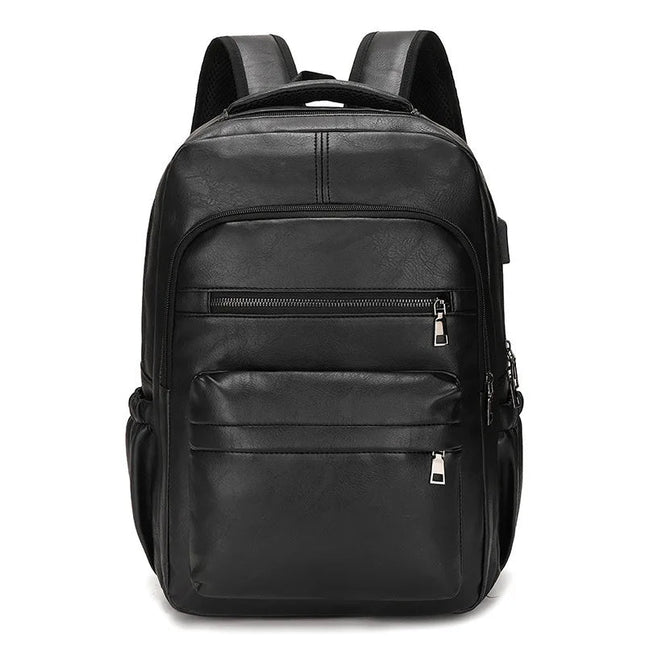 Leder Rucksack mit USB-Ladefunktion & Laptopfach für Herren