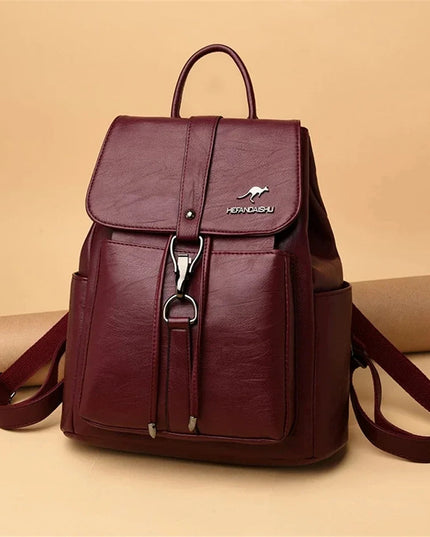 Damen Leder Rucksack – Weich & Vielseitig für Alltag & Freizeit