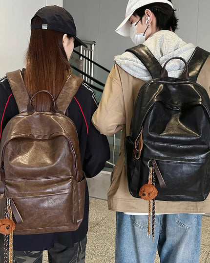Stilvoller Leder Rucksack – Perfekt für Laptop, Arbeit & Reise