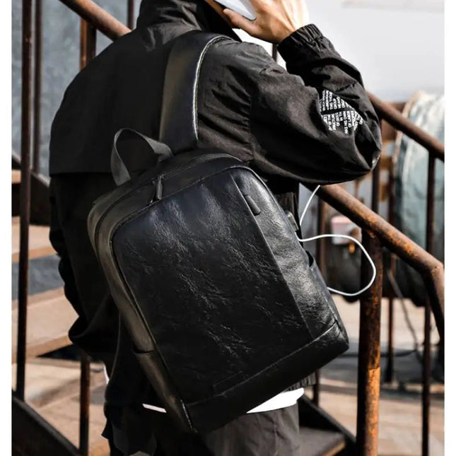 Eleganter Herren Lederrucksack – Ideal für Büro, Reise & Laptop