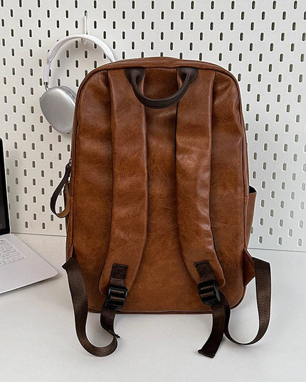 Stilvoller Leder Rucksack – Perfekt für Laptop, Arbeit & Reise