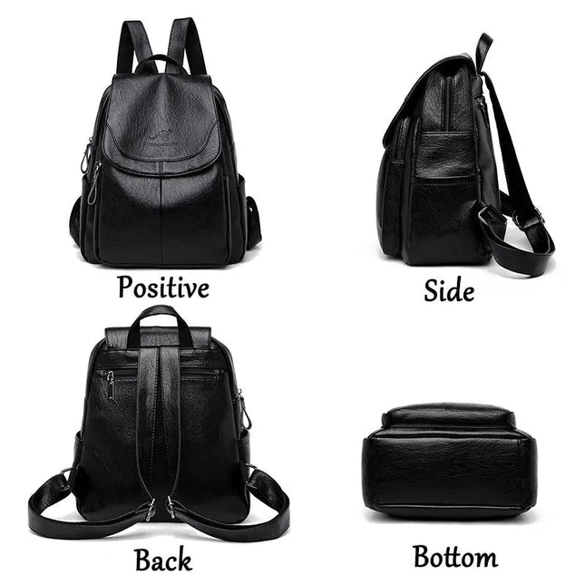Weicher Damen Lederrucksack Vintage – Ideal für Alltag & Reise