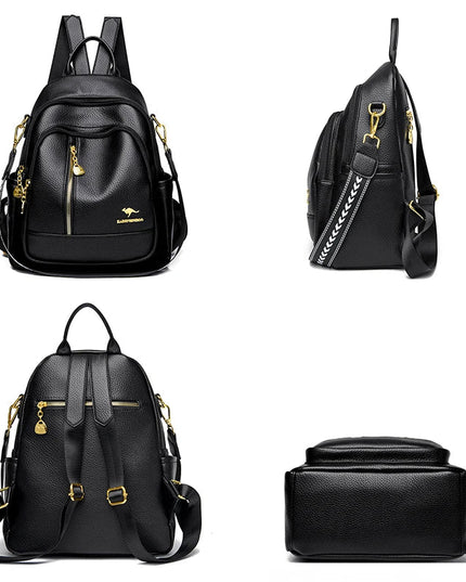 Vintage Lederrucksack Damen – Groß & Praktisch für Alltag & Reise