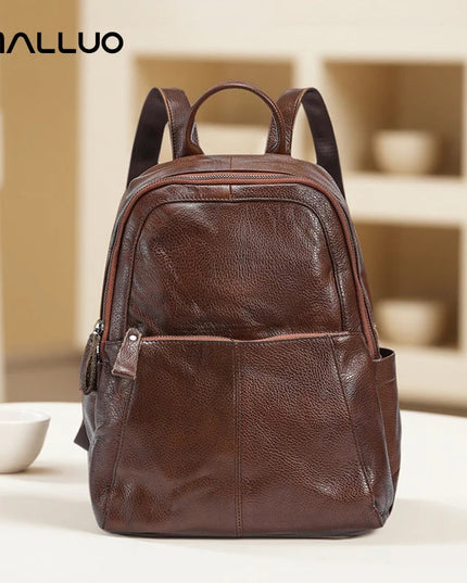 Lederrucksack Damen aus weichem Rindsleder für Alltag & Reise